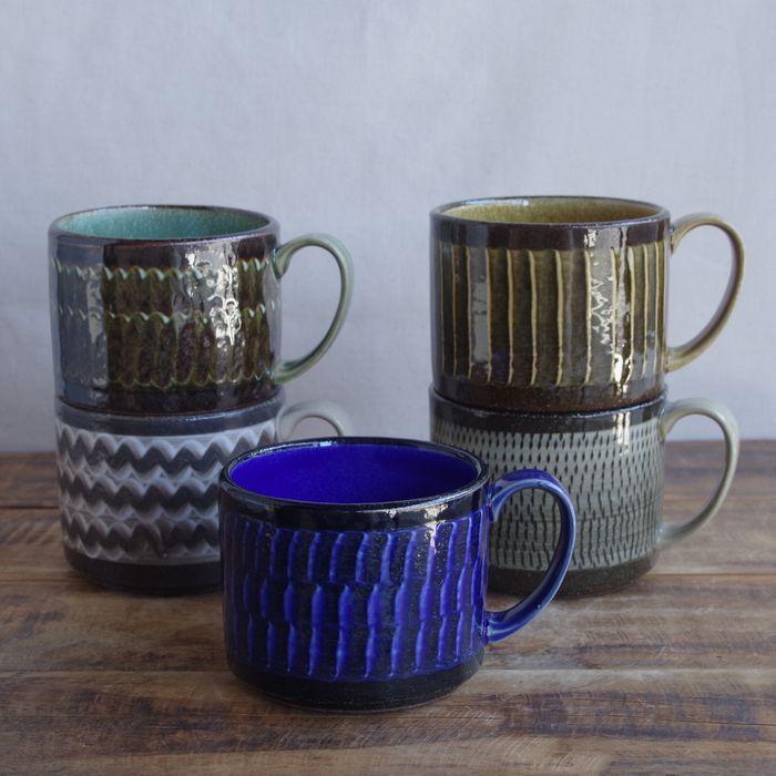波佐見焼 マグカップ コーヒーカップ 380ml Folk Design 大きめ 波佐見焼 マグカップ コーヒーカップ 380ml Folk Design 大きめ