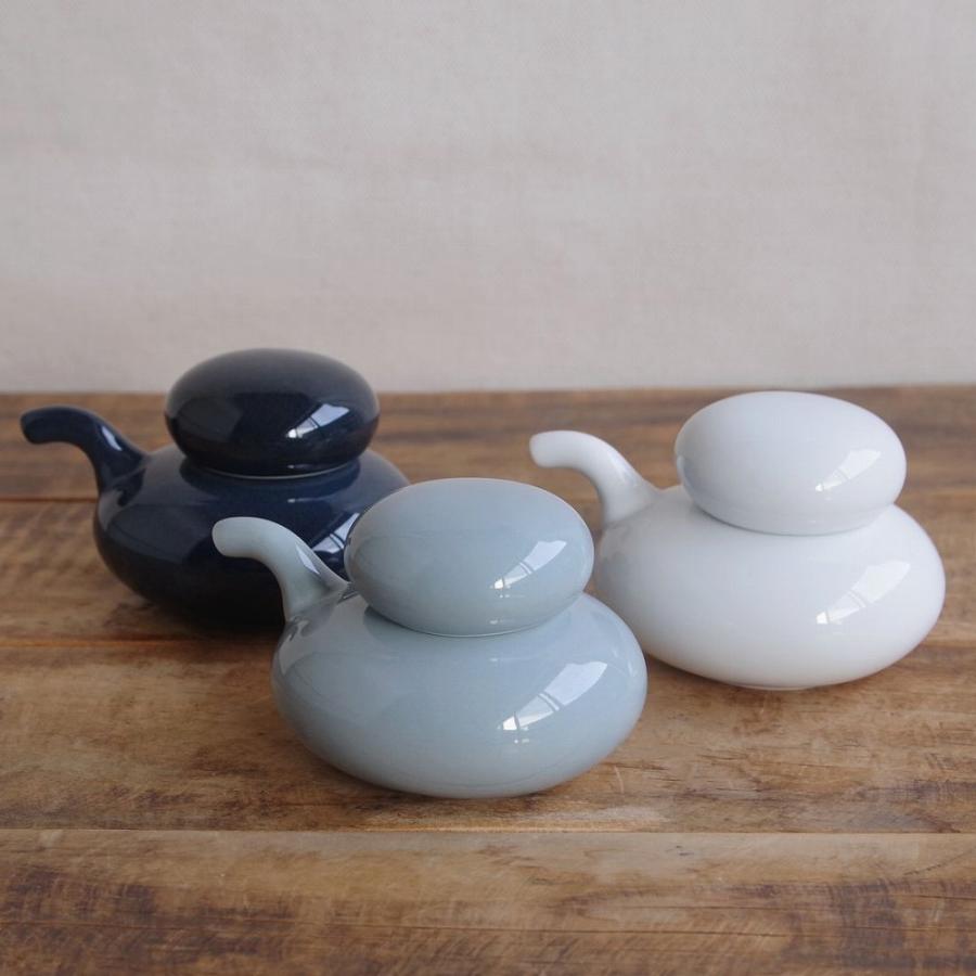 白山陶器 いしころ 醤油さし グレー ネイビー ホワイト 汁次 ソース