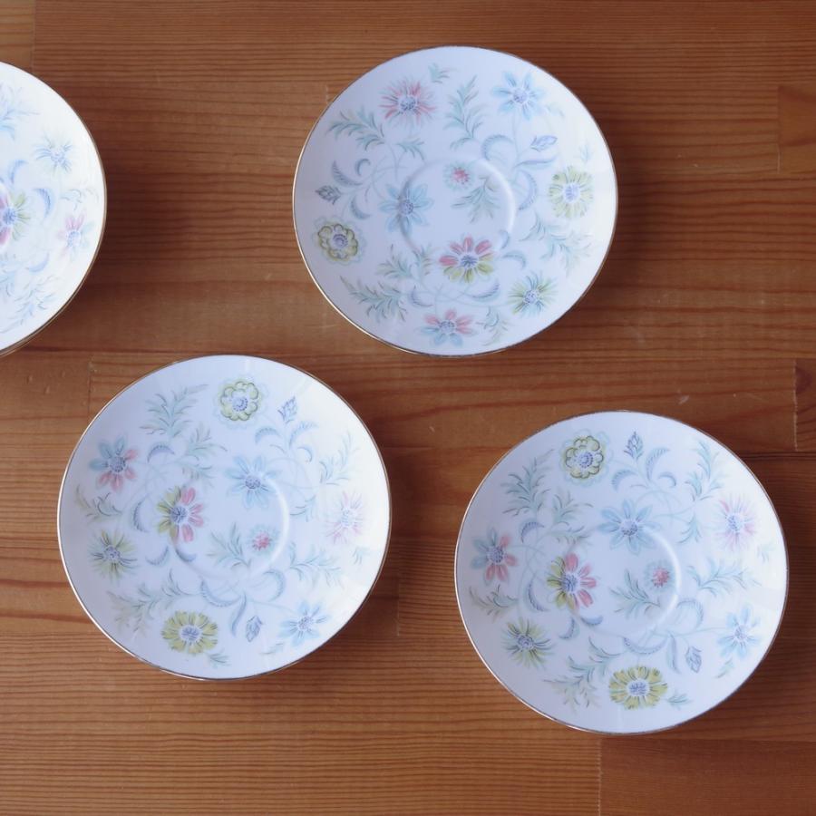 Minton 花柄　皿セット　コーヒー　ソーサー MINTON ミントン 花柄 コーヒーカップ ソーサー ヴィンテージ