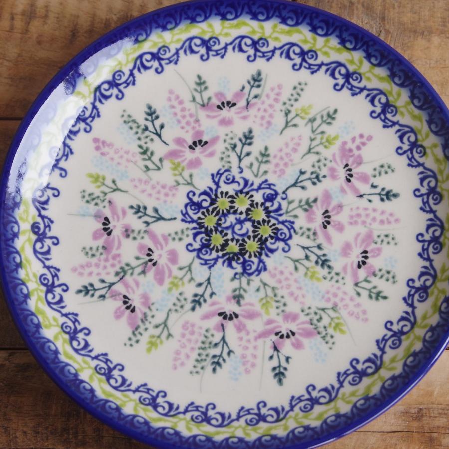 ポーランド食器 ポーリッシュポタリー デザートプレート ケーキ皿 19cm