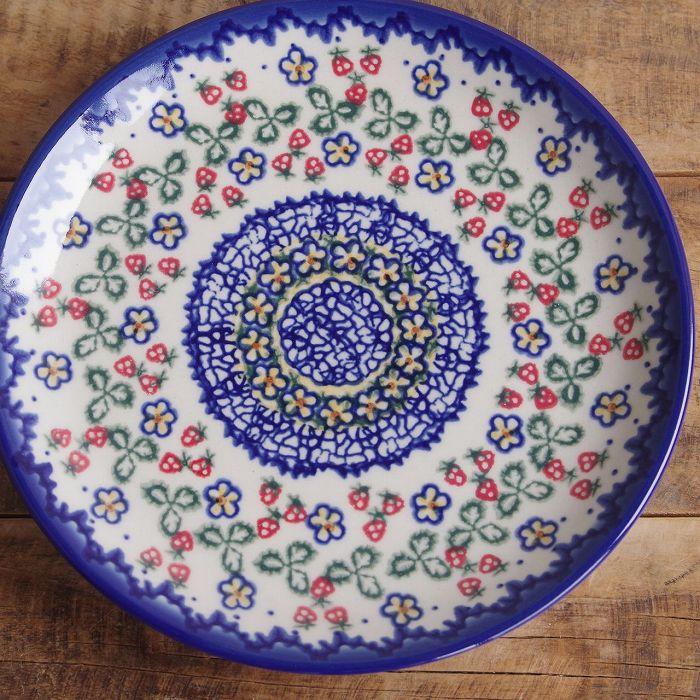 ポーリッシュポタリー・ボレスワヴィエツ・平皿・ケーキ皿・4枚セット・16センチ 818167-1.jpg