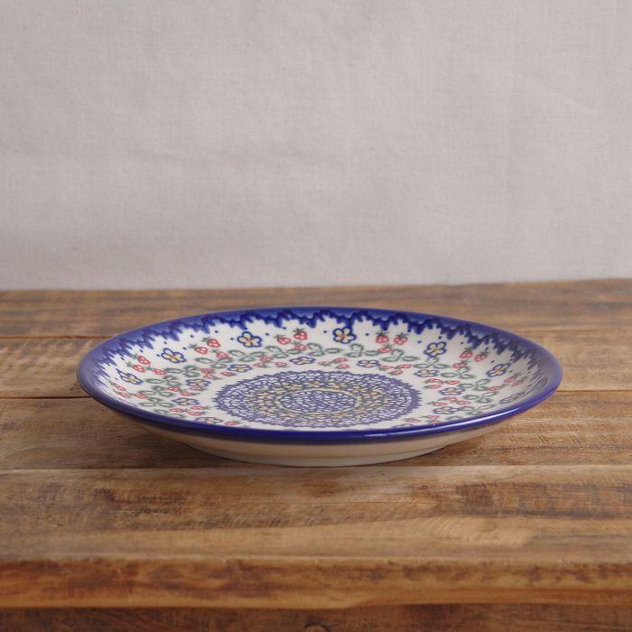 ポーランド食器 ポーリッシュポタリー デザートプレート ケーキ皿 19cm