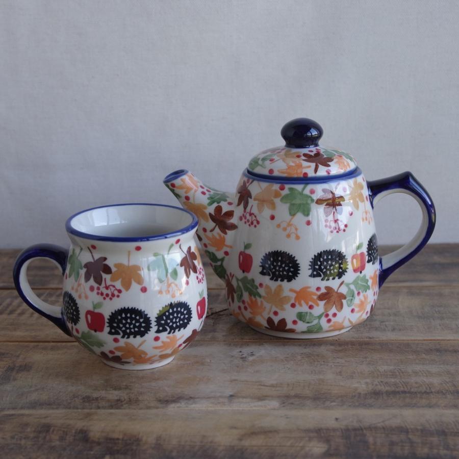 ポーリッシュポタリー ポーランド 食器 マグカップ ハリネズミ りんご