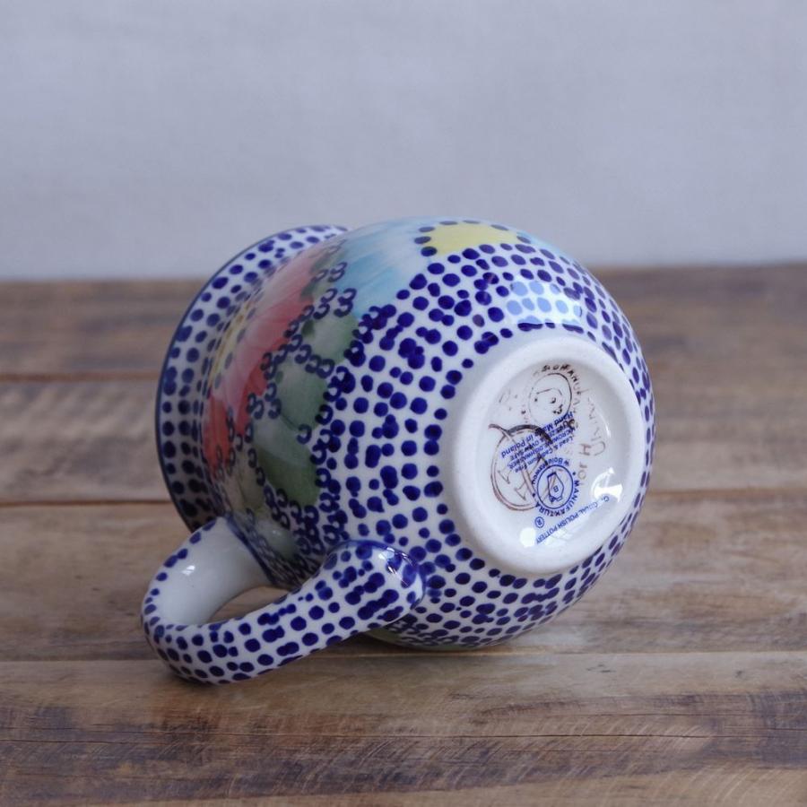 ポーリッシュ ポタリー/ 波型盛り鉢 26cm ～☆ アネモネ ☆～