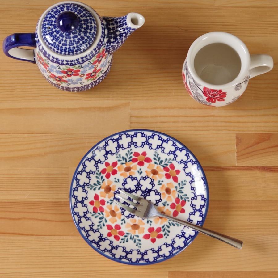 ポーランド食器 ポーリッシュポタリー デザートプレート 17cm 中皿 ポーランド食器 ポーリッシュポタリー デザートプレート 17cm 中皿