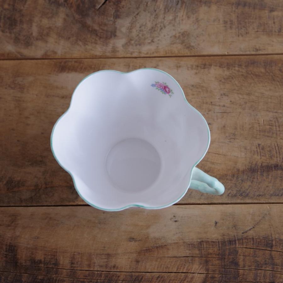 shelley バラの蕾シェリーdainty グリーン カップ＆ソーサー shelley バラの蕾シェリーdainty グリーン カップ＆ソーサー