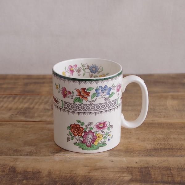 都内で 《週末限定タイムセール》 スポード チャイニーズローズ 花柄 マグカップ イギリス アンティーク 食器 陶器 #220320-6
