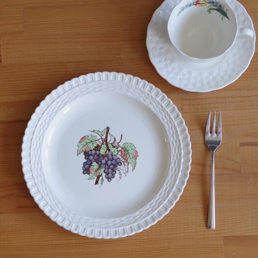 アンティーク スポード Spode デザートプレート ケーキ皿 23cm ぶどう フルーツ柄 200621 13 Spode Grape Plate 23cm 200621 13 Flohmarkt フローマルクト 通販 Yahoo ショッピング