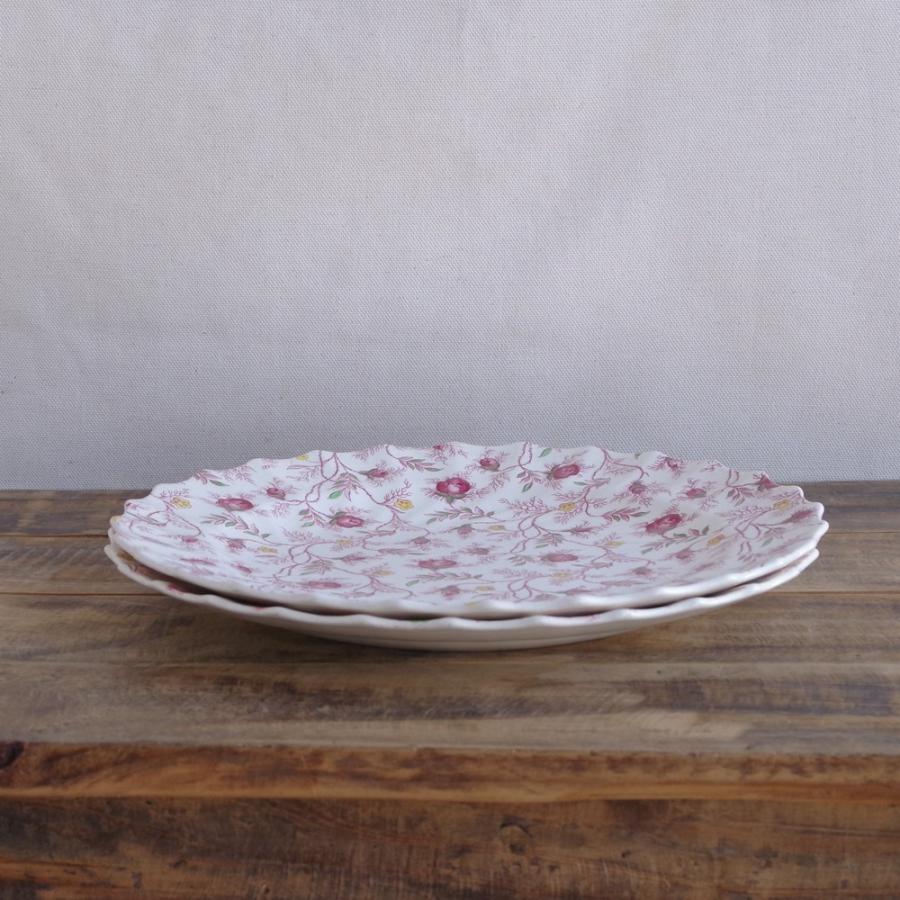 Spode 2枚セット イギリス アンティーク食器 スポード ローズバッド 