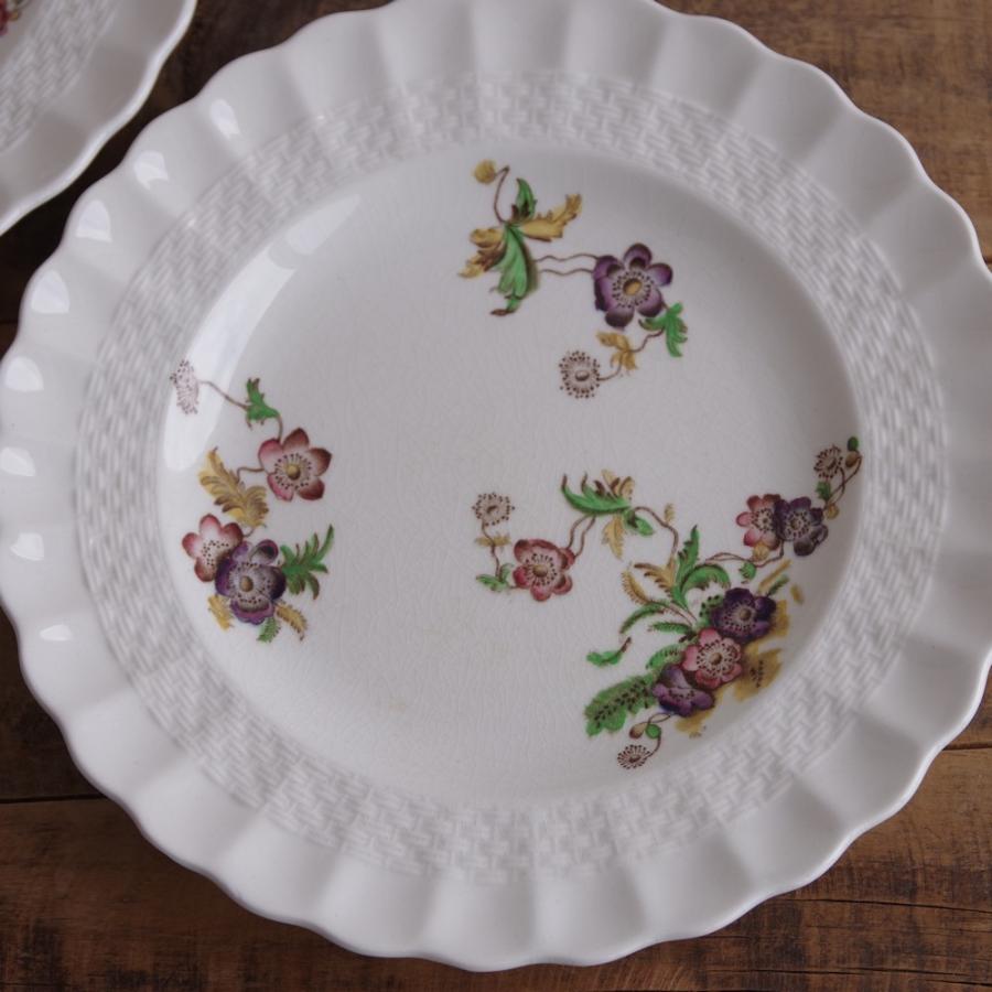 Spode 2枚セット スポード 花柄 デザートプレート ケーキ皿 20cm Spode 2枚セット スポード 花柄 デザートプレート ケーキ皿 20cm