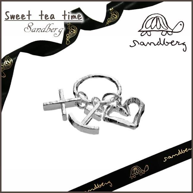 ペンダントトップ レディース アクセサリー サンドベリ Sandberg チャーム トロー・オ・ホープ ハート クロス 碇 シルバー ジュエリー トップ X22440