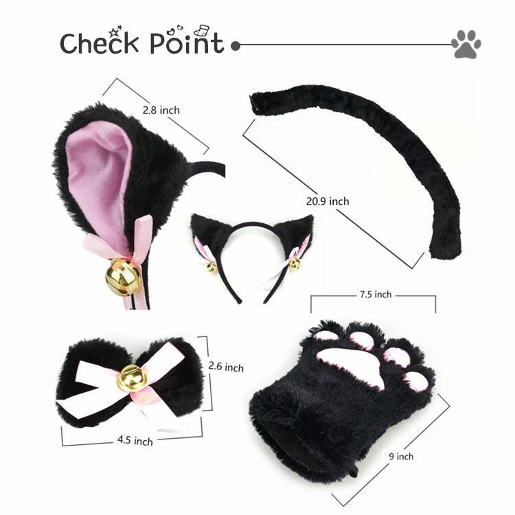 黒猫OP カチューシャセット Amazon.co.jp: [ZUNNY HJERBOF] 猫耳 カチューシャ 2点セット 鈴付き