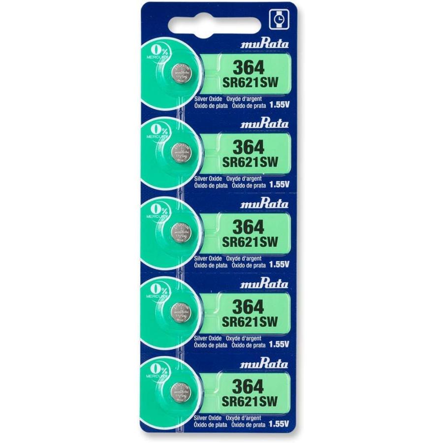 ムラタ MURATA SR621SW(364) 5個セット 時計用電池 酸化銀電池 ボタン電池 コイン形 : flora-s - 通販 -  Yahoo!ショッピング
