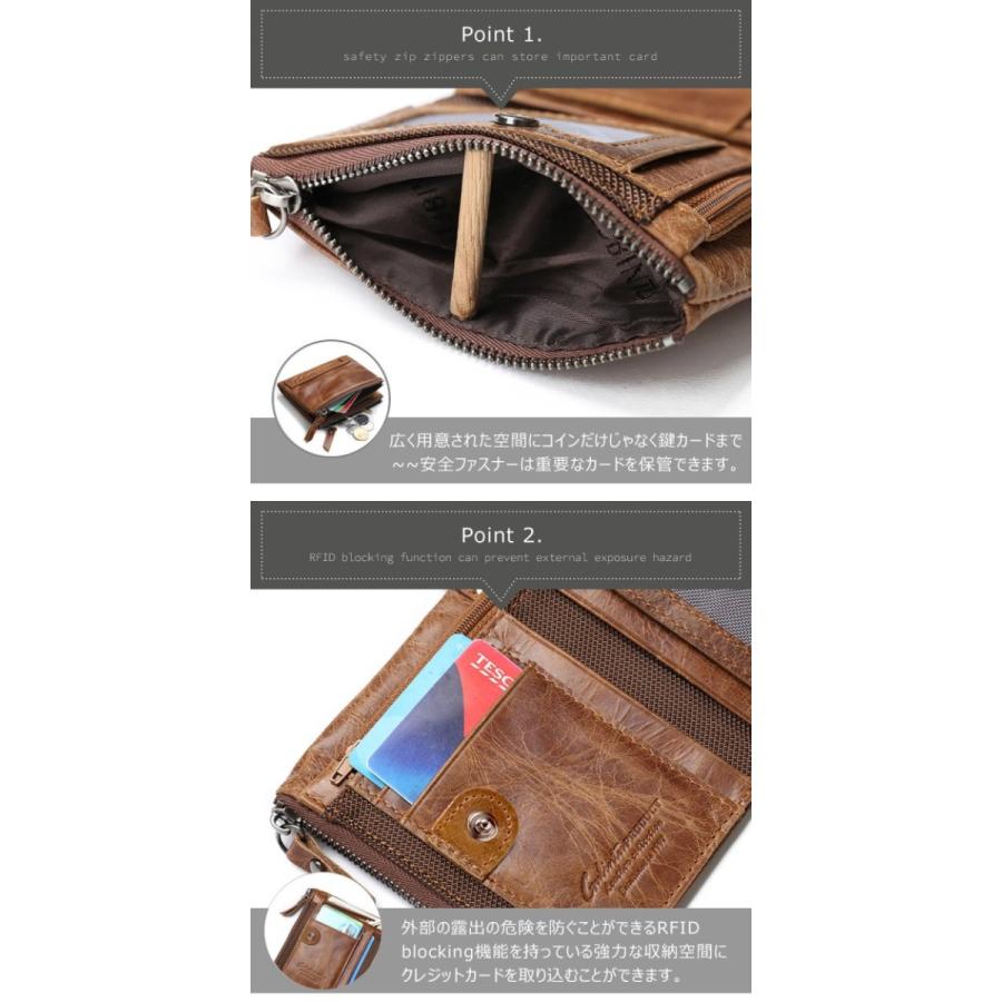 財布 メンズ 二つ折り 本革 レザー 革 20代 30代 40代 50代 60代