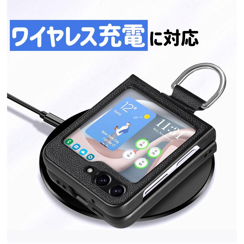 Galaxy Z Flip7 Flip6 Flip5 Flip4 5G ホールドリング付き PC＆PU