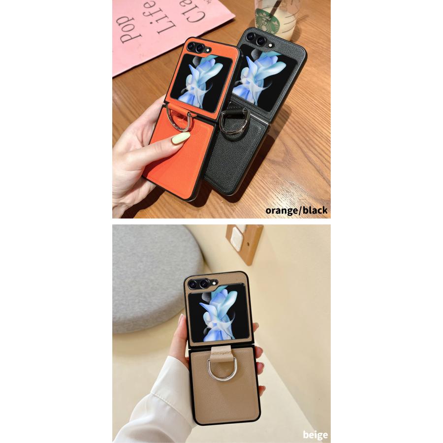 Galaxy Z Flip7 Flip6 Flip5 Flip4 5G ホールドリング付き PC＆PU