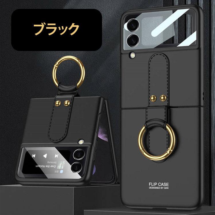 Galaxy Z Flip3 5G ケース リング おしゃれ カバー ホールド