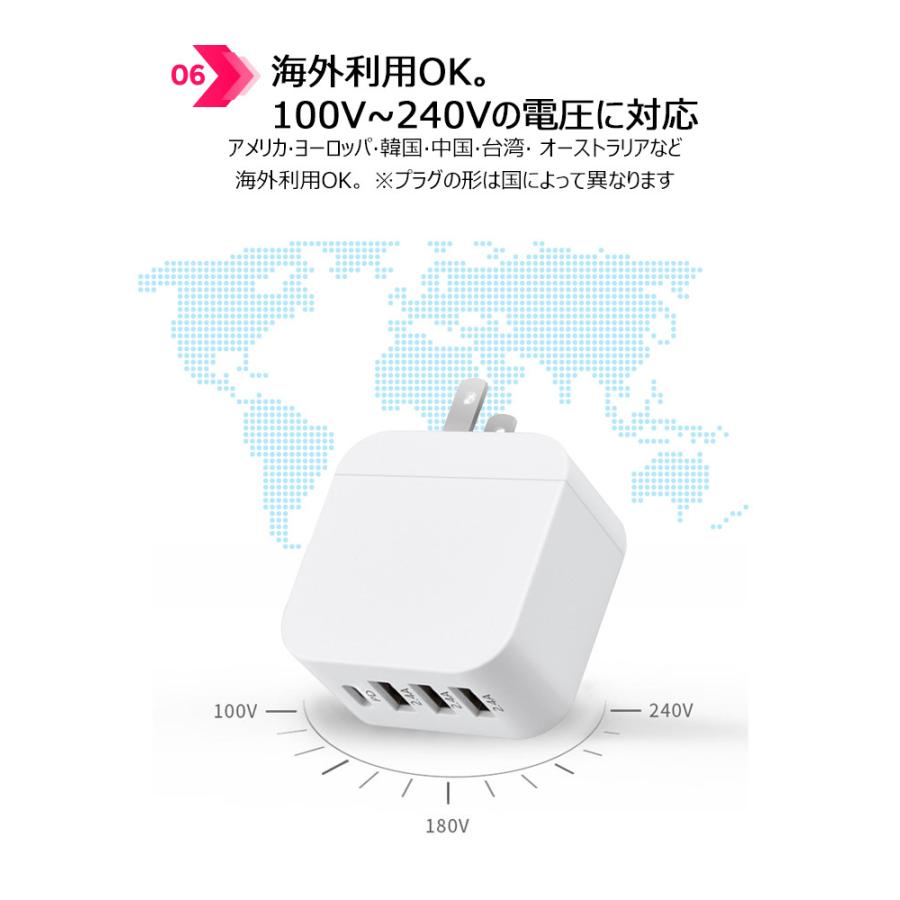 日本pse認証済み Pd Qc3 0 4in1高速充電 Acアダプター タイプｃ最大18w Usbポート対応 スマホ充電器アダプター パワーアンドロイド スマートic タブレット Uc 0719 Flora S 通販 Yahoo ショッピング