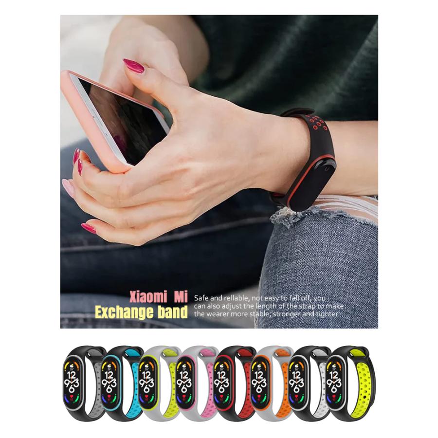 Xiaomi Mi Band 7/6/5 交換バンド バンド 交換ベルト 替えバンド 換え