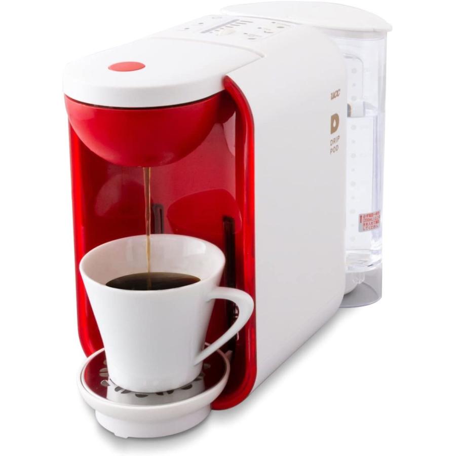 ☆超目玉】 DP2A (ホワイト×レッド) カプセル式 ドリップコーヒー 本格 [ドリップポッド] コーヒーメーカー UCC - コーヒーメーカー