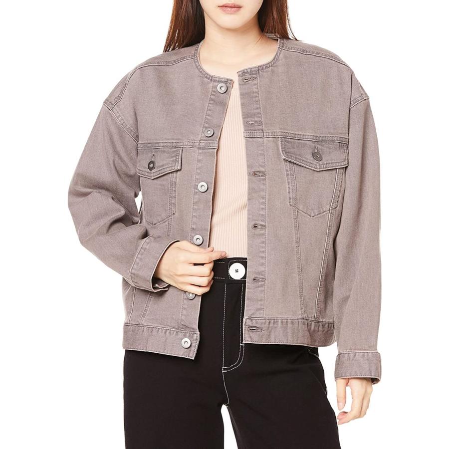 日本製 ナチュラルビューティーベーシック S グレー レディース 017 デニムジャケット コート アウター Dagl Tg