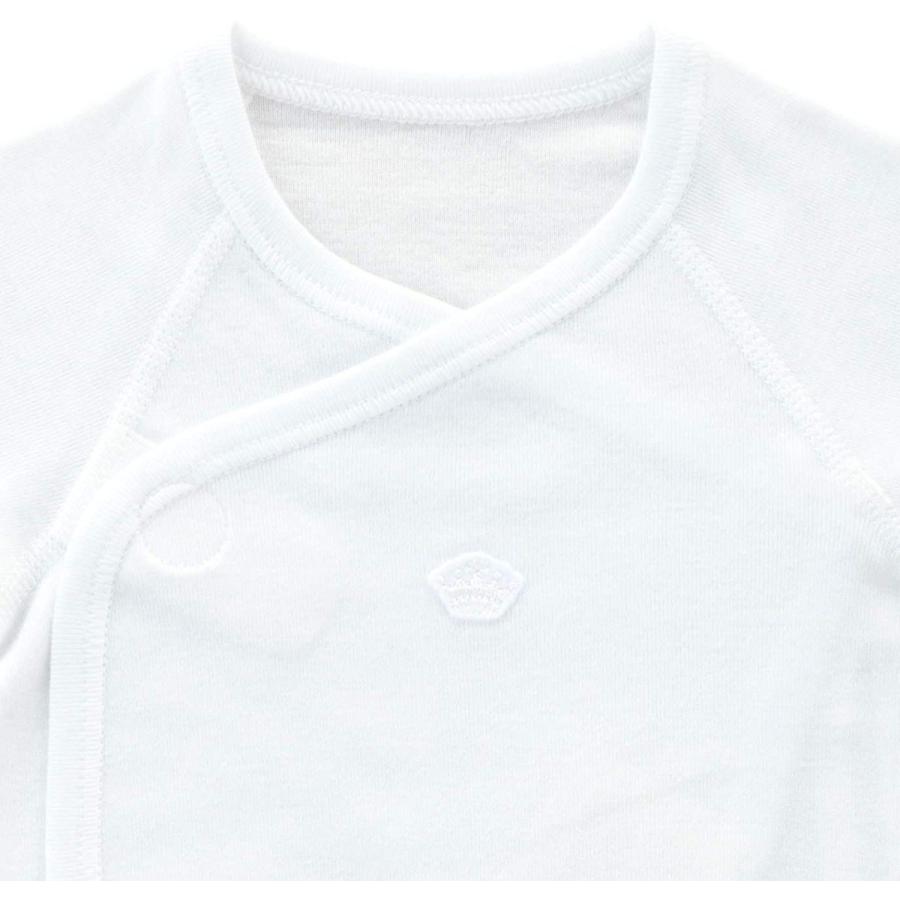 赤ちゃんの城 ミニオール クラウン 70 オフホワイト ベビー 新生児 肌着 日本製 オールシーズン用 正規品販売