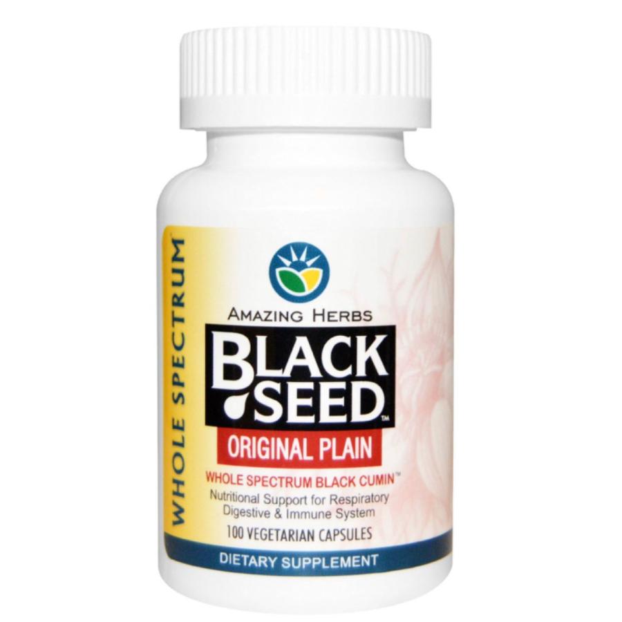 Amazing Herbs ブラッククミンシード 475mg 100粒 ｜アメリカ産 ビーガン カプセル BLACK CUMIN SEED