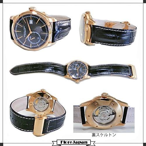 使い勝手の良い ハミルトン 人気のハミルトンhamiltonをお買い得価格でご提供 Hamilton メンズ 黒革ベルト 黒文字盤 オート レイルロード H メンズ腕時計