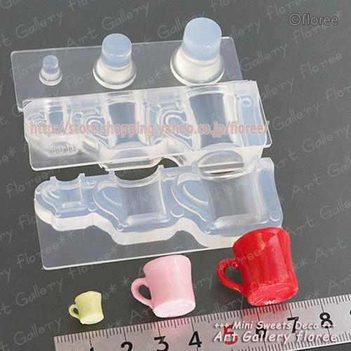 floree（フローレ） クレイジュエリー型抜き カフェマグカップ 立体型