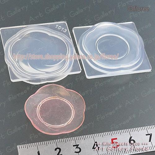 クレイジュエリー型抜き　梅皿　立体型　シリコンモールド シリコーン型　UVレジン型　粘土型　ミニチュアお皿　樹脂粘土 フローレ　floree | floree | 01