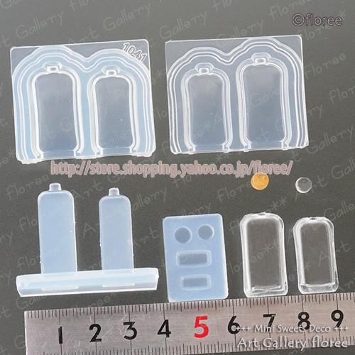 クレイジュエリー型抜き　ボトルドリンク 立体型 シリコンモールド シリコーン型　UVレジン型　ミニチュアボトル フローレ　floree | floree | 01