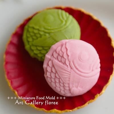 クレイジュエリー型抜き  丸たいやき 立体型 シリコンモールド レジン 粘土型　ミニチュアスイーツ 樹脂粘土 フローレ アートギャラリーシリコンモールド | floree | 02