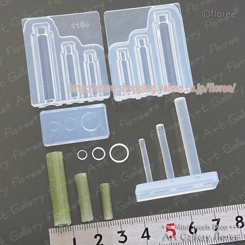 クレイジュエリー型抜き  竹　立体型　シリコンモールド シリコーン型　UVレジン型　粘土型　ミニチュア和の型　樹脂粘土 フローレ floree | floree | 01