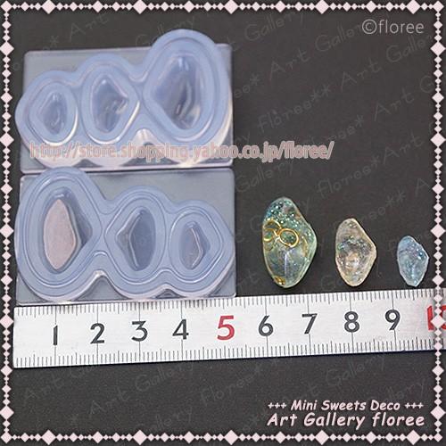 クレイジュエリー型抜き　天然石立体型　シリコンモールド シリコーン型　UVレジン型　LEDレジン　ビジュー型 フローレ floree | floree | 01
