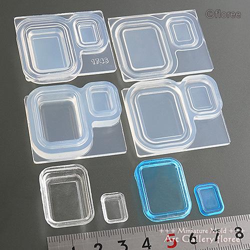 クレイジュエリー型抜き フードコンテナ 立体型　シリコンモールド シリコーン型　UVレジン型　ミニチュアタッパー フローレ floree | floree | 01