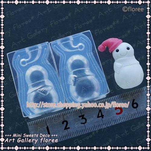 floree（フローレ） クレイジュエリー型抜き ゆきだるま立体型（小