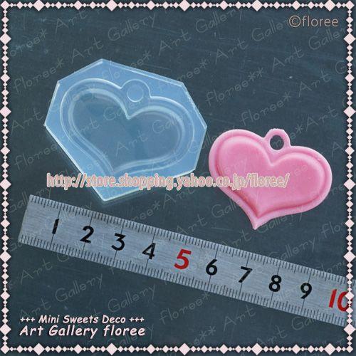 クレイジュエリー型抜き ハートプレート（小）(シリコーン型） | 