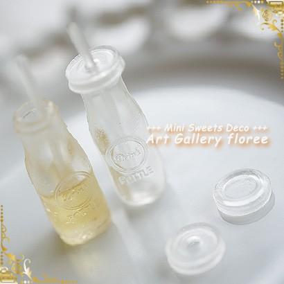クレイジュエリー型抜き　ドリンキングジャー ミルクボトル 立体型 シリコンモールド シリコーン型　UVレジン型　ミニチュアボトル フローレ floree | floree | 02