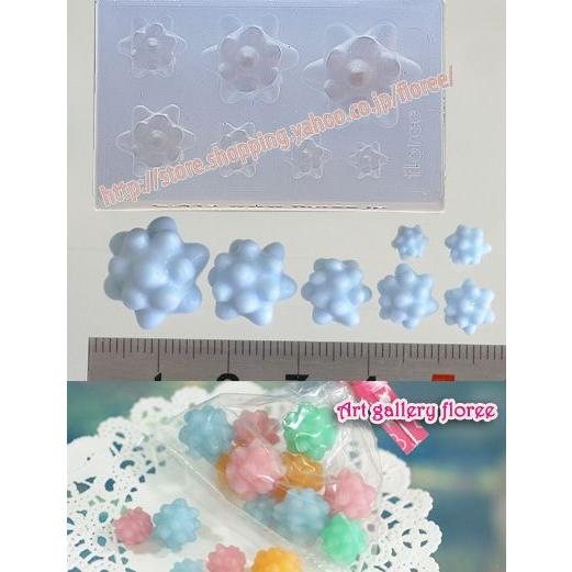 Miniature sweets コンペイトウ　シリコンモールド　ミニチュア用和菓子型 シリコーン型　UVレジン型　粘土型　樹脂粘土 フローレ floree | floree | 01