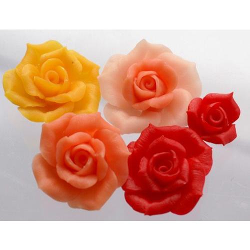 バラ花弁型　Ｌサイズ　シリコンモールド ミニチュア用 花型  シリコーン型 粘土型 樹脂粘土 フローレ floree | floree | 02