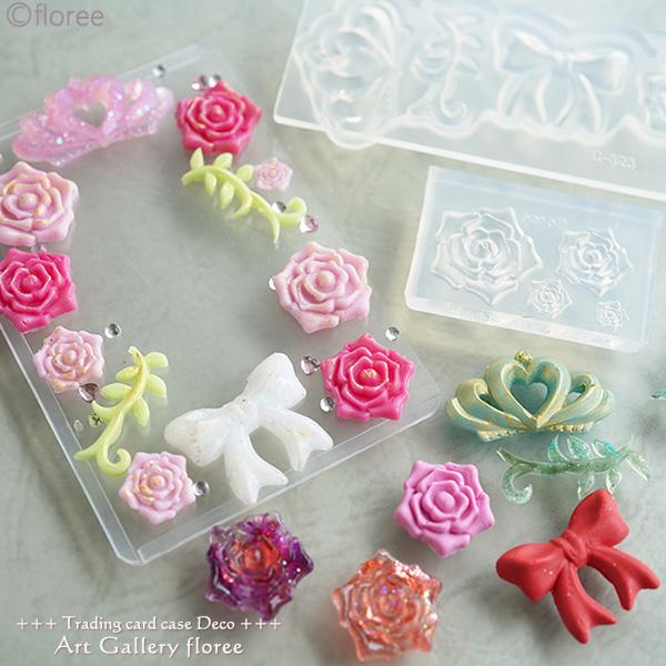 ぷっくり薔薇 シリコンモールド ミニチュア用 花型 フラワー型 シリコーン型 粘土型  UVレジン 樹脂粘土 フローレ floree | floree | 03