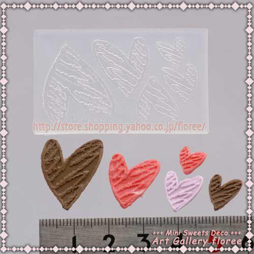 Miniature sweets チョコピック　シリコンモールド ミニチュア用ハート型 シリコーン型　UVレジン型　粘土型　樹脂粘土 フローレ floree | floree | 01