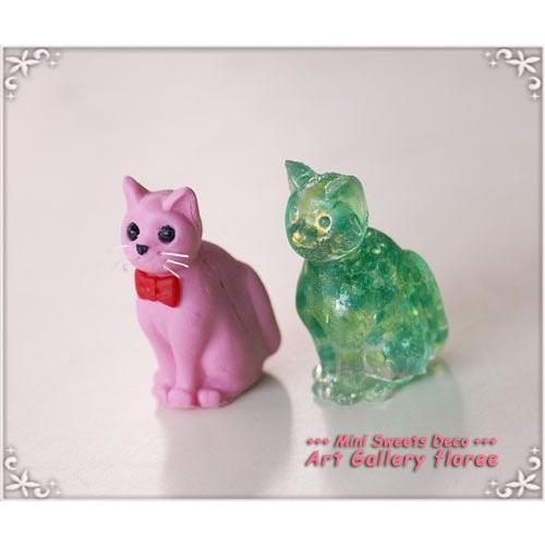 Miniature Animal　猫Cタイプ Ｌサイズ シリコンモールド　ミニチュア用アニマル型 シリコーン型 粘土型　LEDレジン UVレジン 樹脂粘土 フローレ　floree | floree | 02