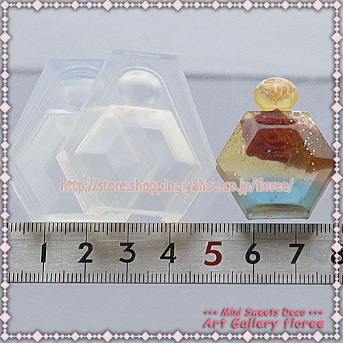 floree Miniature Perfume 香水ボトル 六角立体 シリコンモールド  