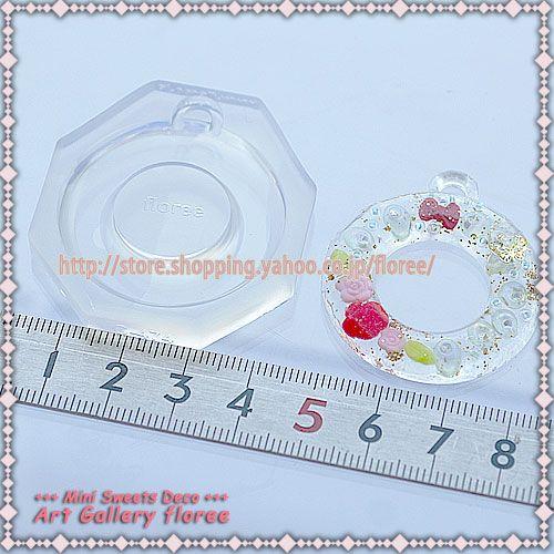 【フレーム型】 デザインフレームＤ（抜き丸） シリコンモールド シリコーン型 UVレジン型 粘土型  樹脂粘土 アートギャラリーフローレ floree | floree | 01