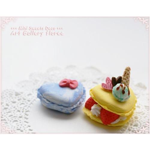 Miniature sweets マカロンハートＬＬ シリコンモールド　ミニチュア用マカロン型 シリコーン型　UVレジン型　粘土型　樹脂粘土 フローレ floree | floree | 03