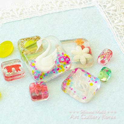floree（フローレ） Jewelry Parts 四角フラット シリコンモールド