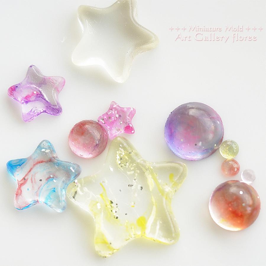 レジンアクセサリー　No.82 思い出アクセサリー【レジン大小セット】A02 - 遺影本舗.com