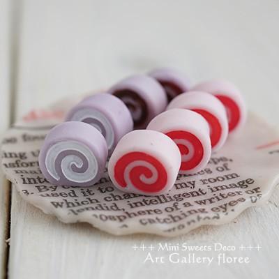 floree Miniature sweets ロールケーキ(小)4サイズ シリコン floree Miniature sweets ロールケーキ(小)4サイズ シリコン