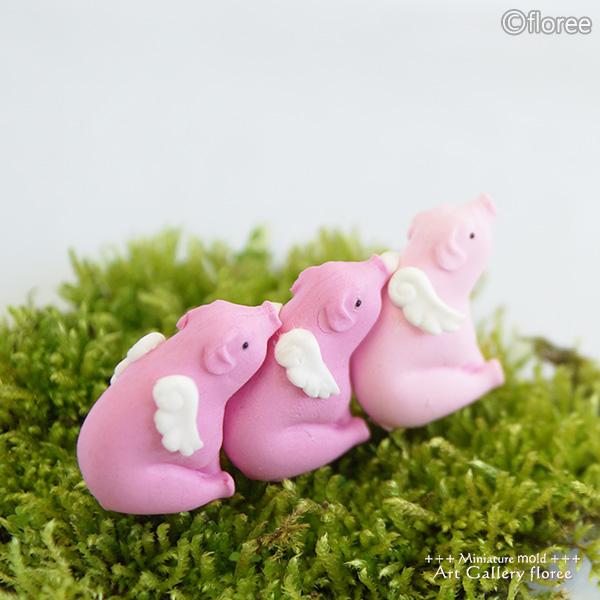 Miniature Parts 天使の羽 シリコンモールド ミニチュアエンジェルウィング 推し活　粘土型 樹脂粘土 LEDレジン アートギャラリーフローレ floree | floree | 02